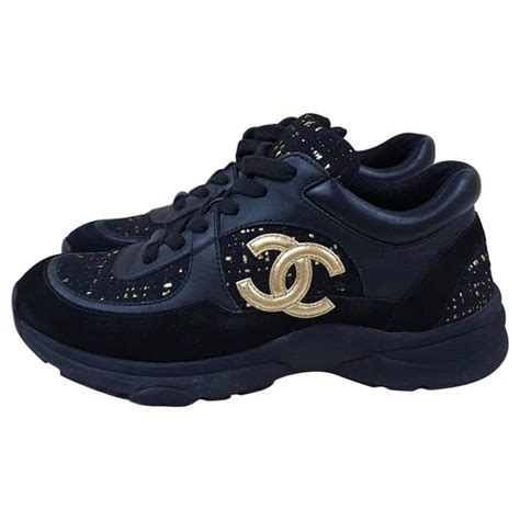 chanel gold sneakers|authentic chanel sneakers.